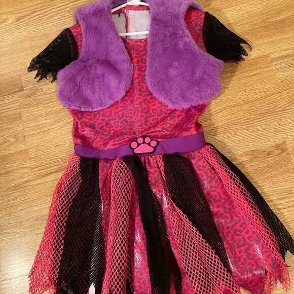 Chic Cat Girls Halloween Costume - Size Medium (7/8YO) - Picture 2 of 7